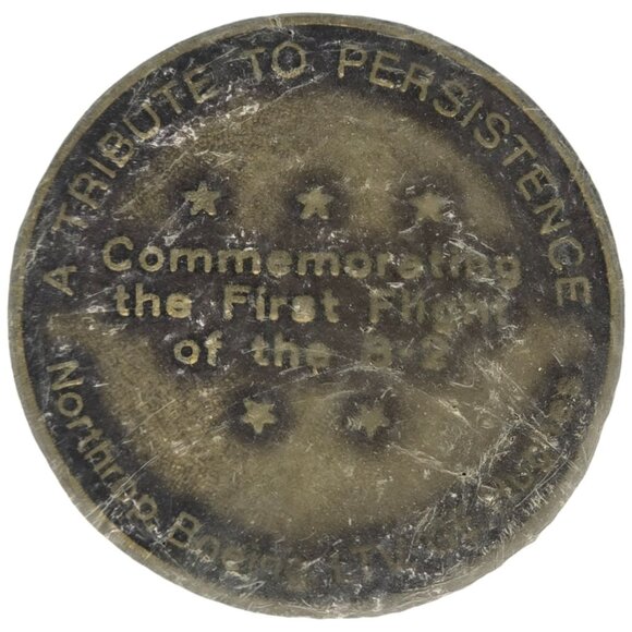 Vintage F-117 Nighthawk Stealth Fighter Tribute Medal July 17 1989 USAF - Picture 2 of 4